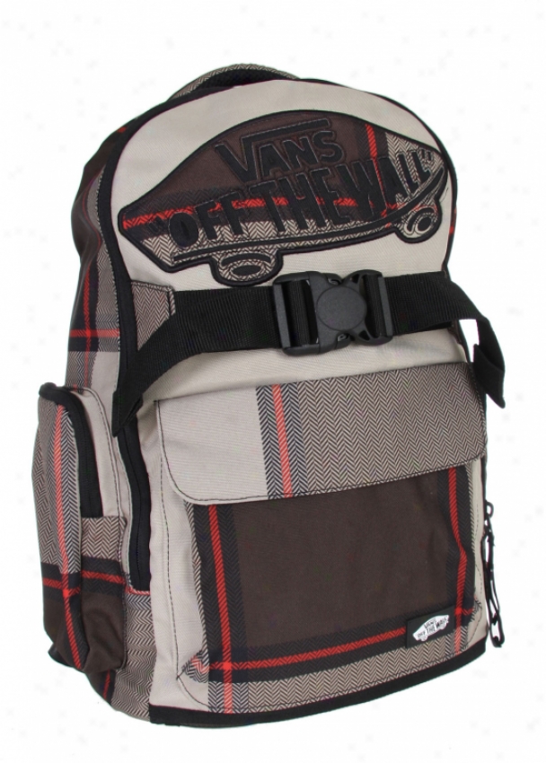 Vans Underhill 2 Backpack Brown Herringbone Plaid