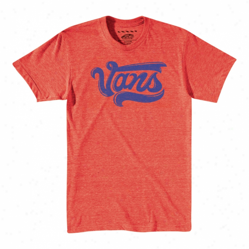 Vans Vintage Scrip T-shirt Coral Heather