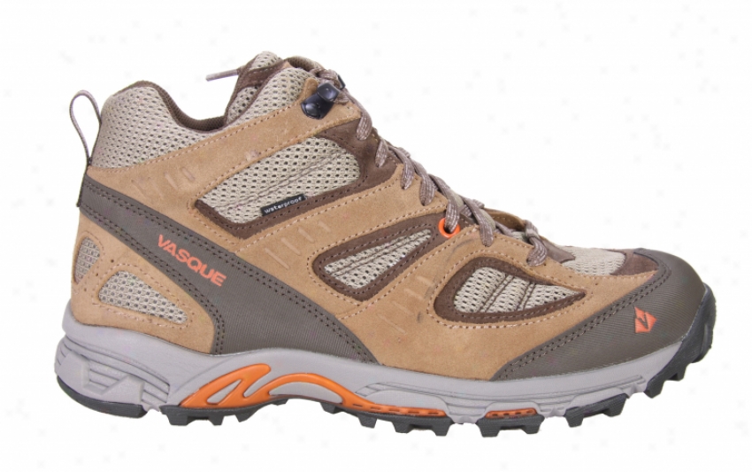 Vasque Opportunist Middle W/p Hiking Shoes Lead Gr/brnt Or