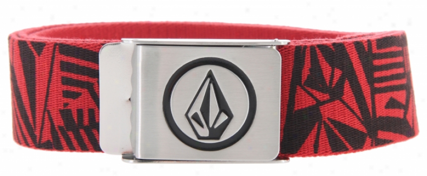 Volcom Assortment Webbing Belt Red