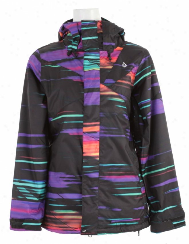 Volcom Ayers Insulated Jacket Slash Stripe Black