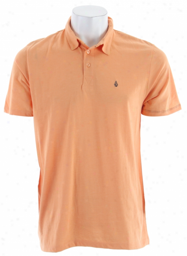 Volcom Bangin Polo Shirt Melon Heather