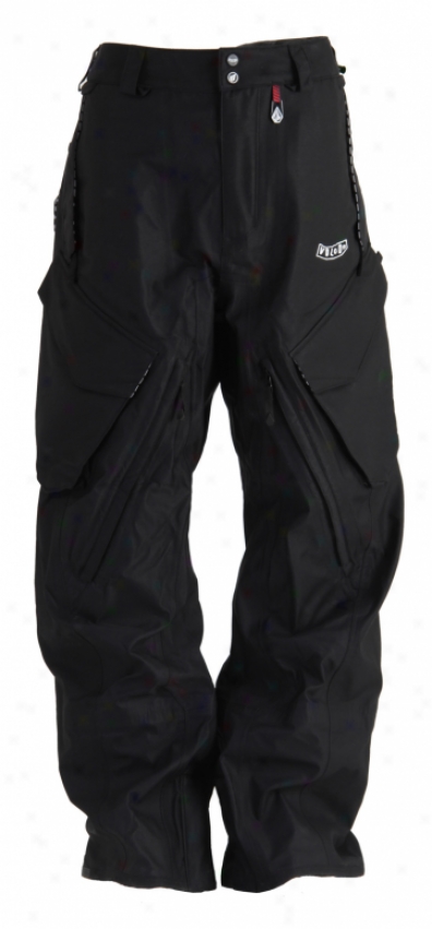 Volcom Bjorn 3-layer Cargo Snowboard Pants Black