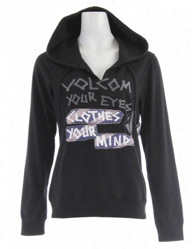 Volcom Clothes Your Mind Standard Pullover Hoodie Black