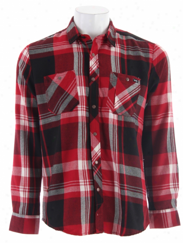 Volcom Crashland L/s Shirt Red