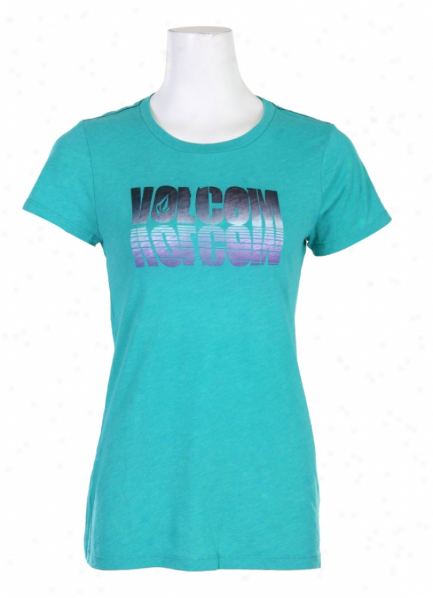Volcom Fade To Stack Mixer T-shirt Teal