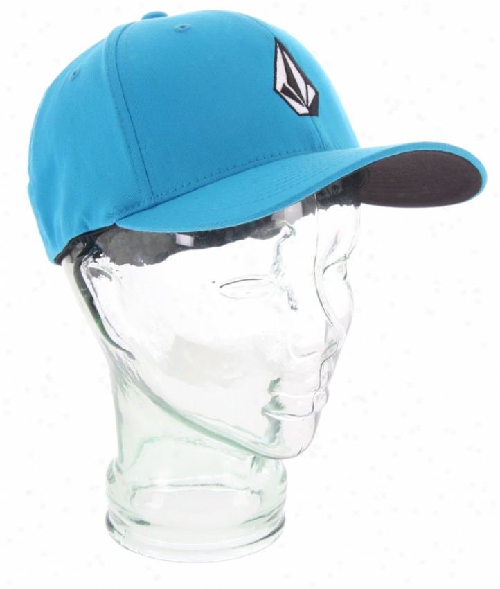 Volcom Full Stone 6277 Flexfit Hat Cyan Blue