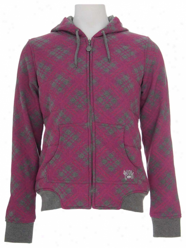 Volcom Lunberjack Zip Hoodie Heather Grey