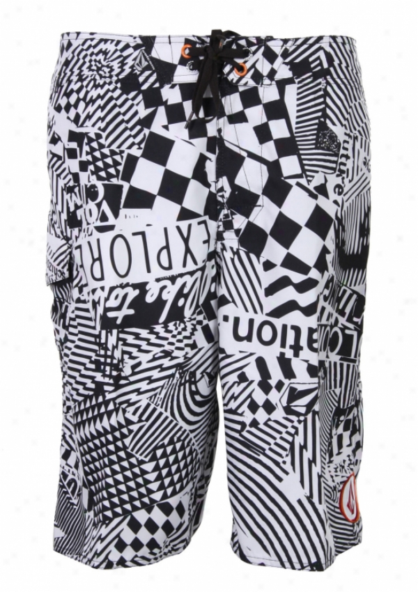 Volcom Maguro Print Mod Boardshorts White