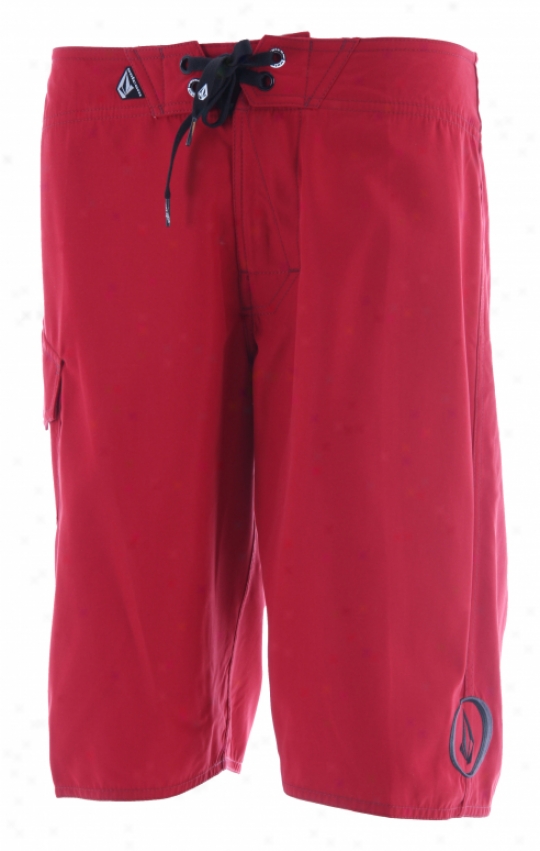 Volcom Maguro Solid Mod 22&quot; Boardshorts Red