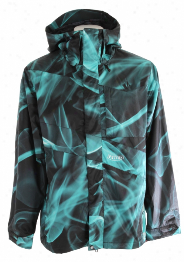 Volcom Mirror Snowboard Jacket Teal Smoke