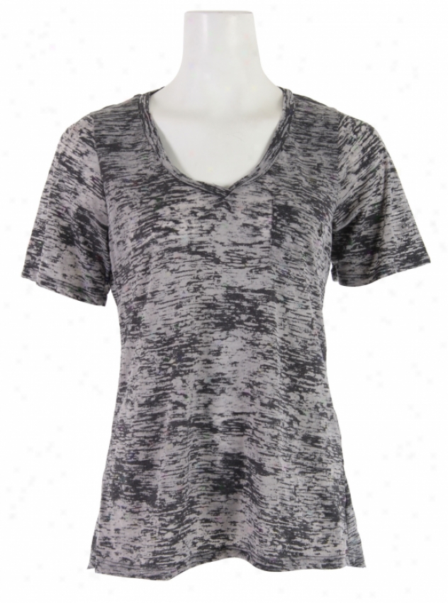 Volcom Moclove V-neck Pocket T-shirt Charcoal