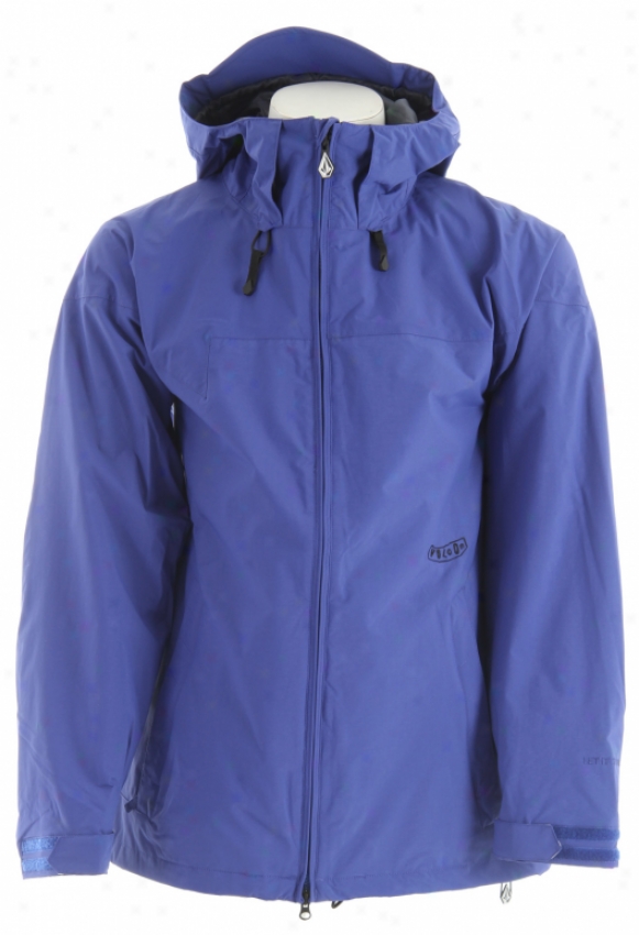 Volcom One4zero Snowboard Jacket Strobe Blue