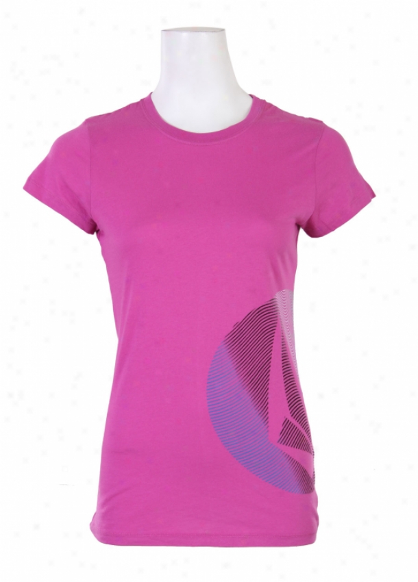 Volcom Optical Waven Sheer T-shirt Orchid Pink