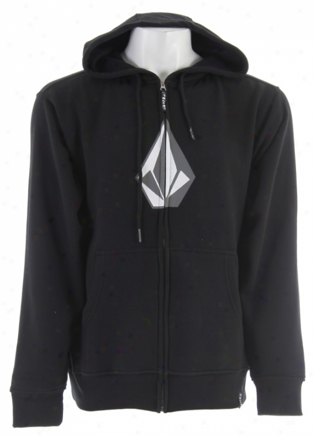 Volcom Original Stone Basic Zip Hoodie Black