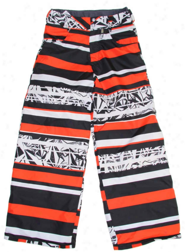 Volcom Recruit Insulated Snowboard Pants Exploded Stone Stripe