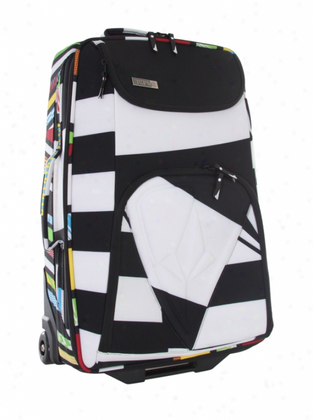 Volcom Reinforcement Carry-on Roller Bag White/black