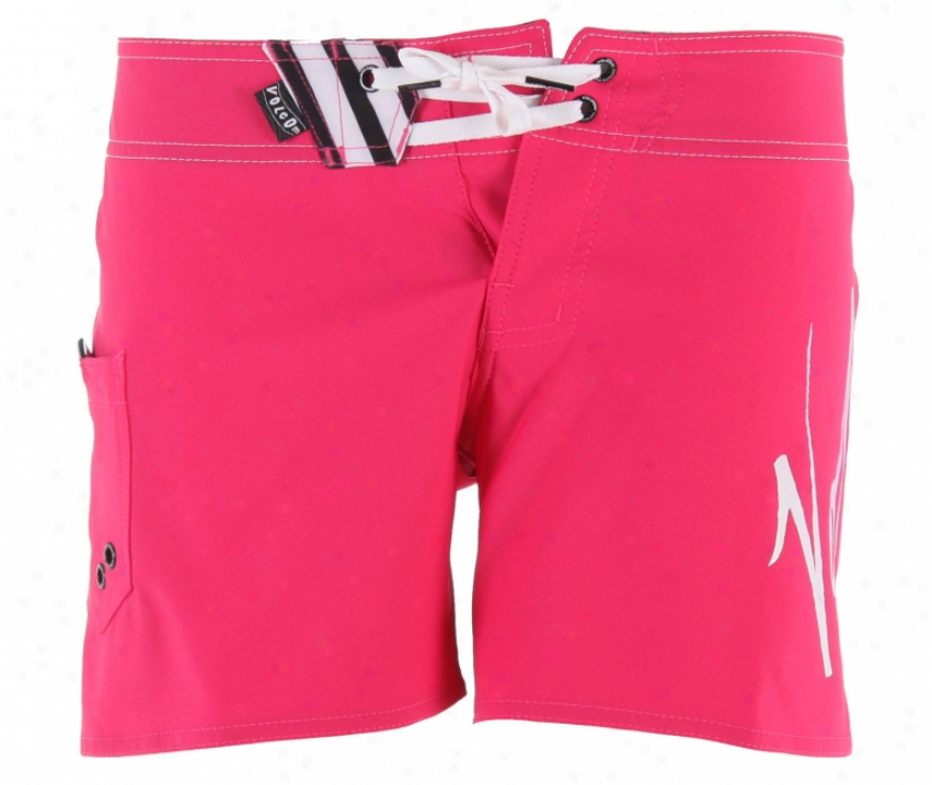 Volcom Stream Lines 5&quot; Boardie Boardshorts Pink