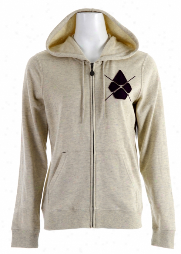 Volcom Yae Standard Zip Hoodie Natural Heather