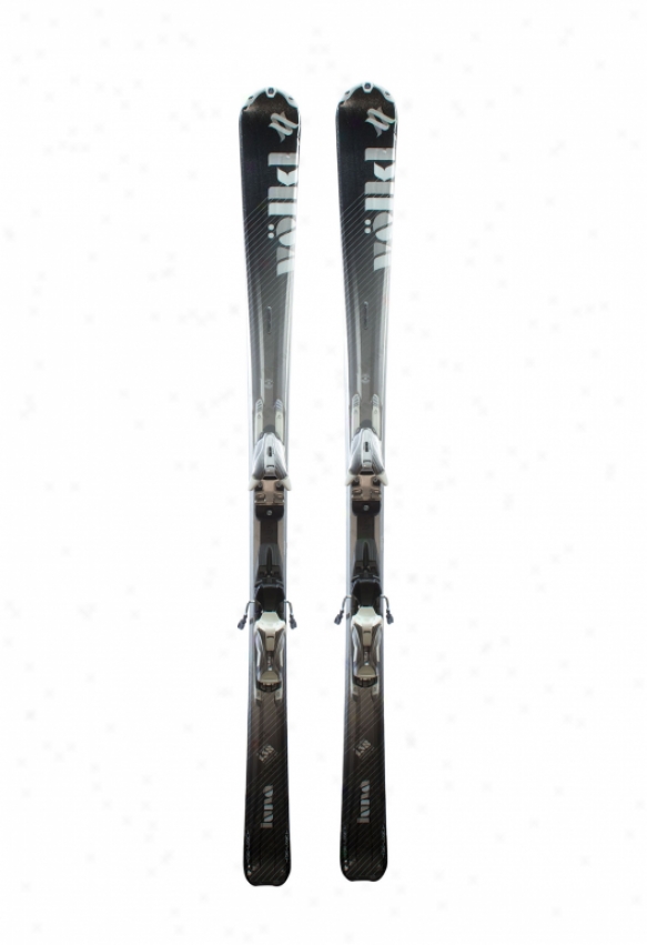 Volkl Luna Skis W/ Attiva 3motion 10.0 Bindings