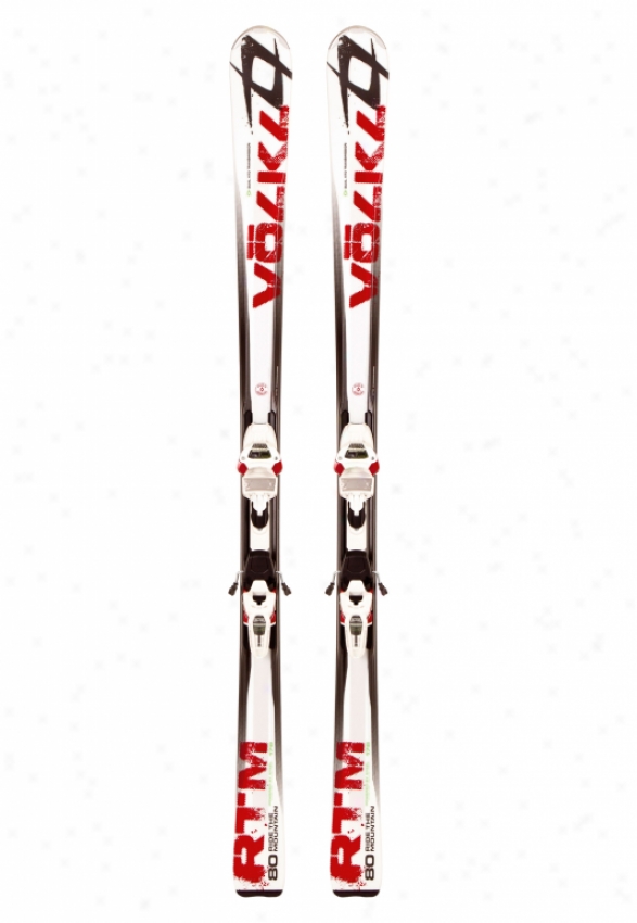 Volkl Rtm 80 Skis W/ Ipt Wide Ride 12.0 D Bindings