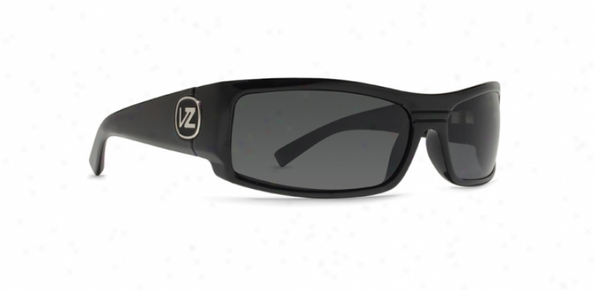 Vonzipper Burnout Sunglasses Black Gloss/grey Lens