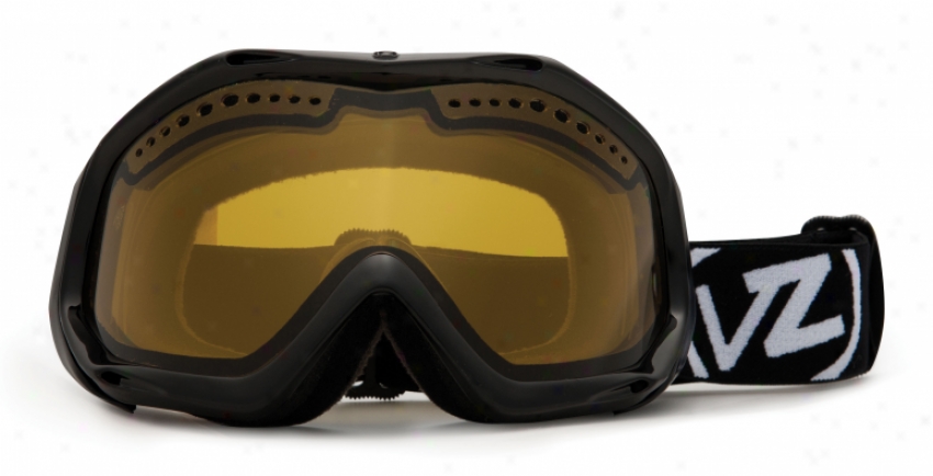 Vonzipper Bushwick Project Flatlight Snowboard Goggles Black Gloss/yellow Lens
