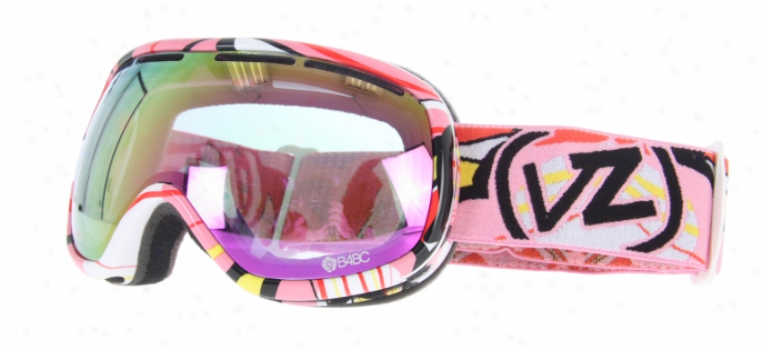 Vonzipper Chakra Snowboard Goggles Mumu Pink/smoke Pink Chrome Lens