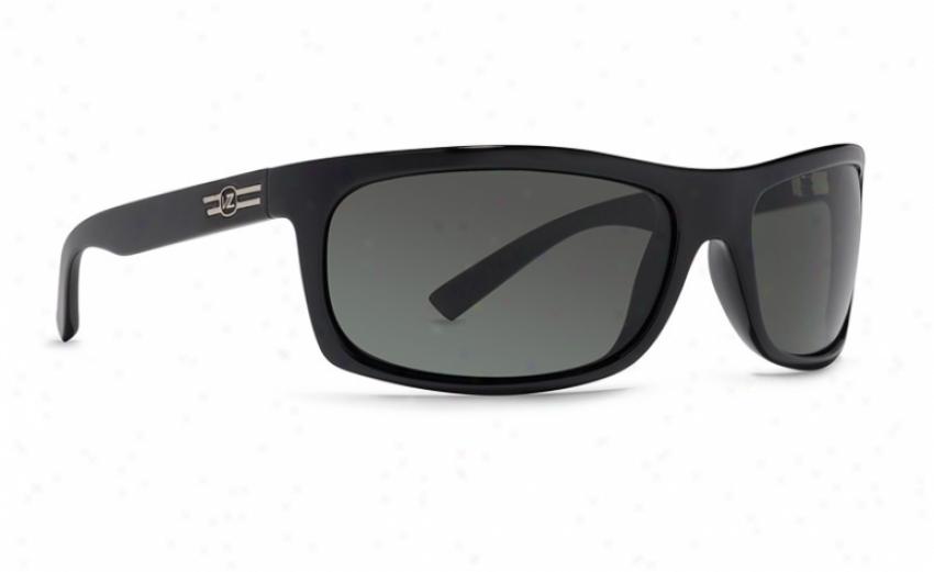 Vonzkpper Conman Sunglasses Negro Satin/grey Lens