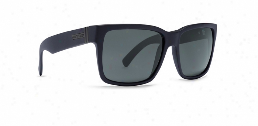 Vonzipper Elmore Sunglasses S.i.n. Black Sa5in/grey Lens