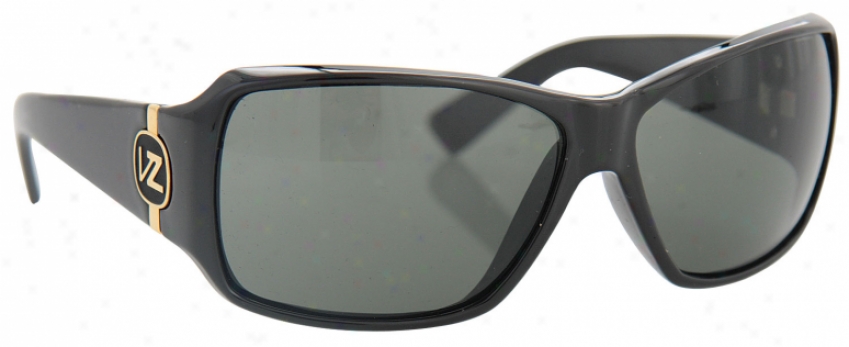 Vonzipoer Lexicon Sunglasses Black Gloss/grey Lens