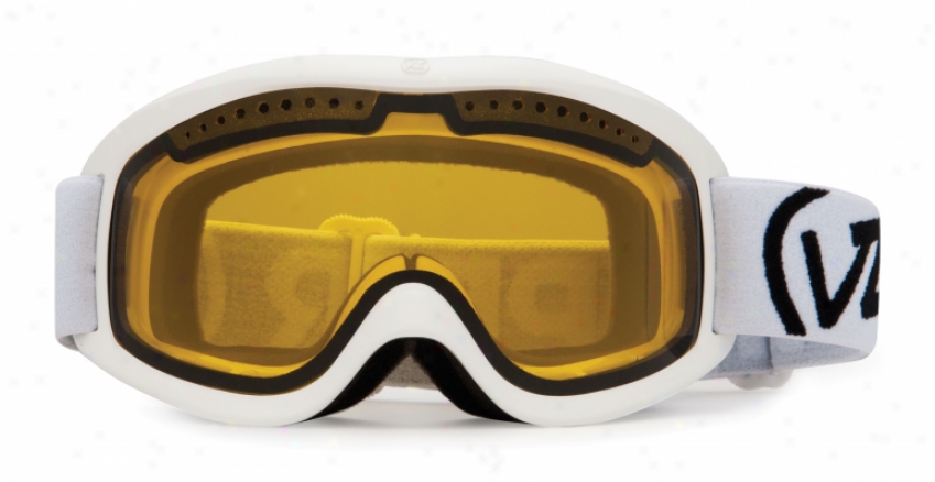 Vonzipper Sizzle Project Flatlight Snowboard Goggles White Gloss/yellow Lens