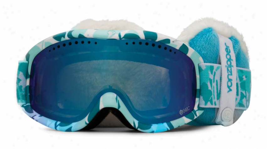 Vonzipper Sizzle Snowboard Goggles Secret Garden/smoke Blue Chrome Lens