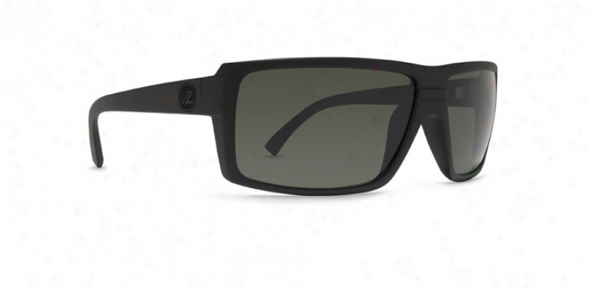 Vonzipper Snark Sunglasses S.i.n. Dark Satin/grey Lens