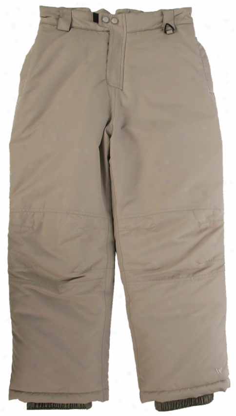 White Sierra Action Insulated Ski Pants Smoke