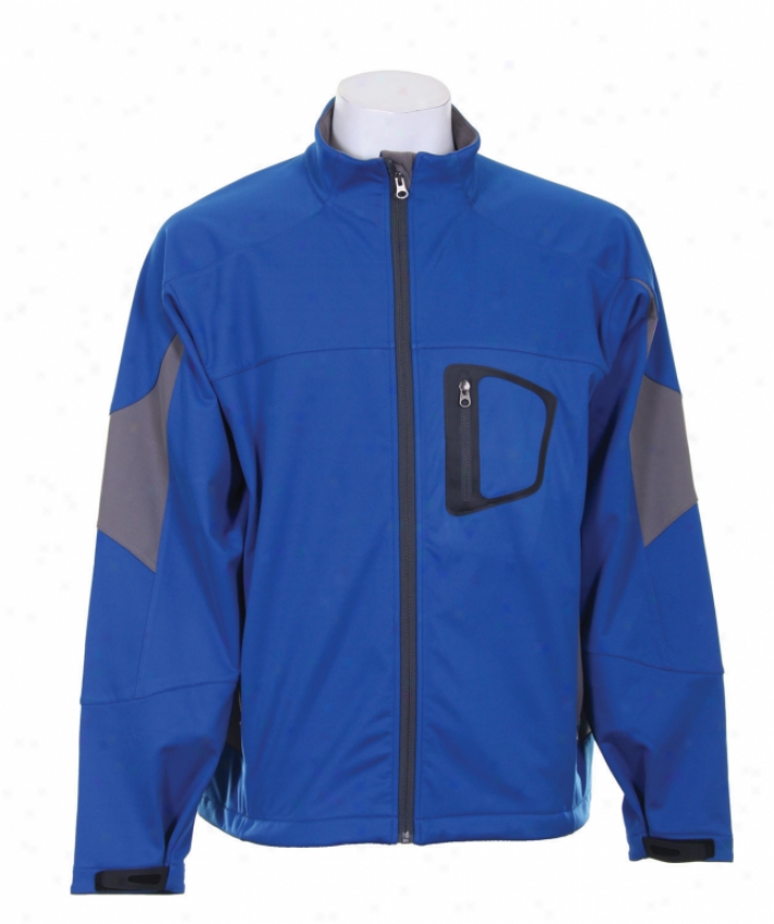 White Sierra Blaster Ski Jacket Royal Blue/pewter