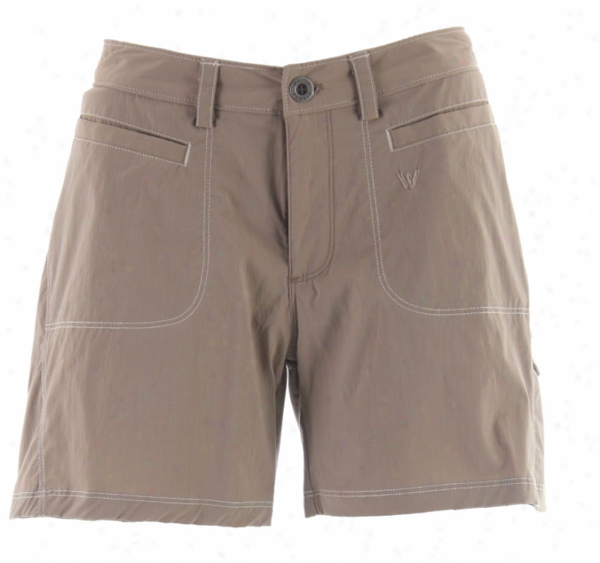 White Sierra Lakeport Shorts Bark