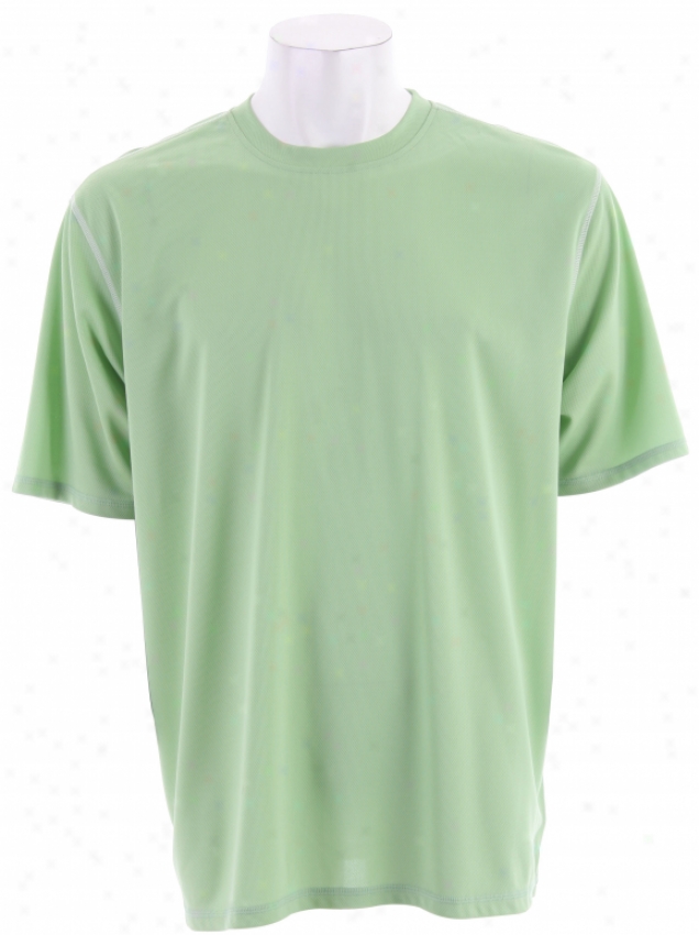 White Sierra Swamp Crew Shirt Spruce Green