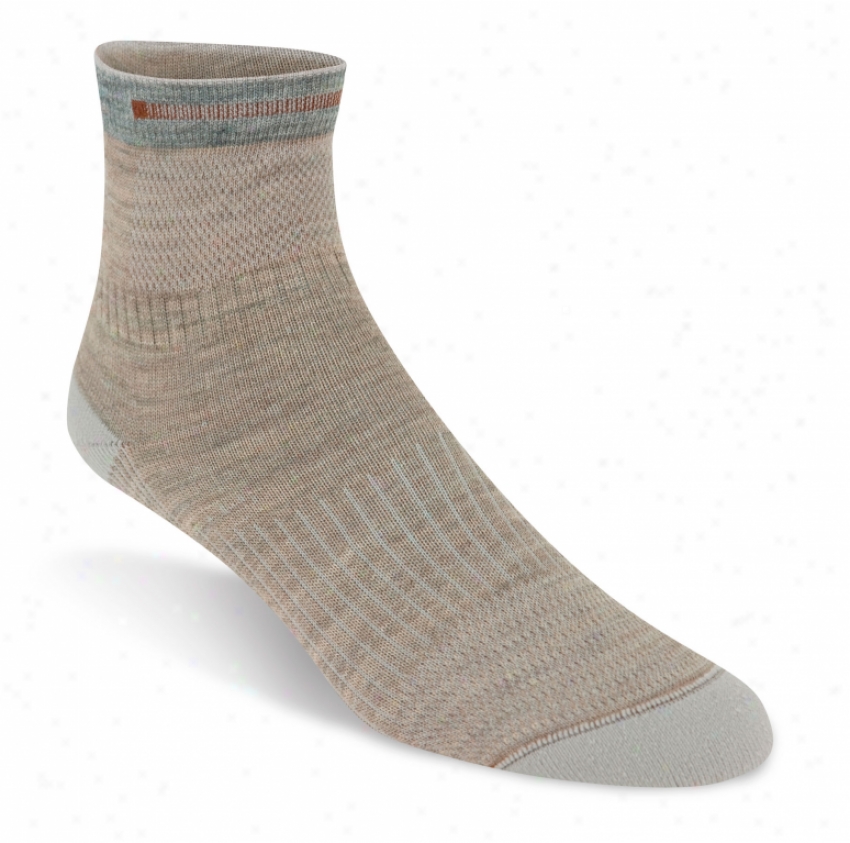 Wigwam Rebel Fusion Quarter Socks Khaki