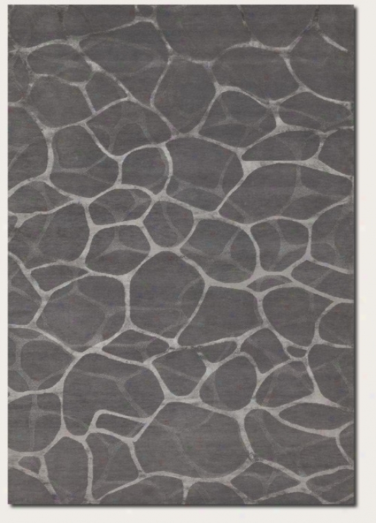 10' X 14'_Area Rug Water Reflection Pattern In Grey And Silver