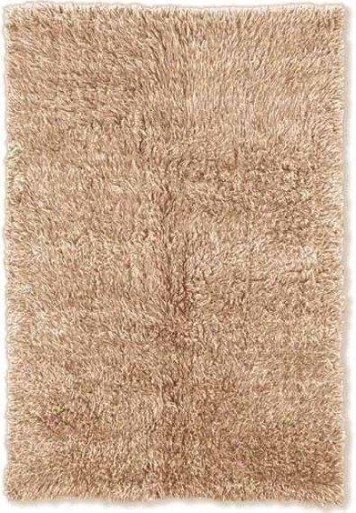 10' X 14' Flokati Area Rug - 010% Wool Tan Clor