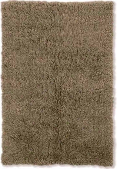 10' X 16' New Flokati Area Rug - 100% Wool Mushroom Color