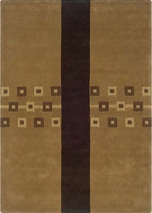 1'10&quot X 2'10&quot Area Rug Contemporary Style In Caramel And Brown