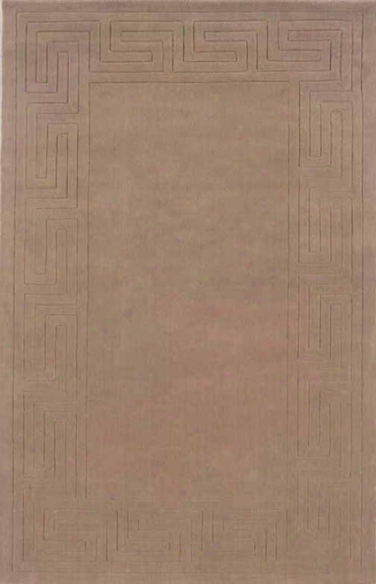 1'10&quot X 2'10&quot Handmase Wool Rug Sm0ke Beige Color With Hidden Design