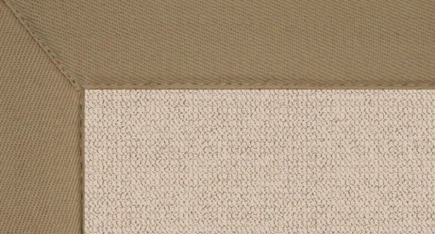 1'10&quot X 2'10&quot Natural Wool Rug - Athena Hand Tufter Rug With Beige Border