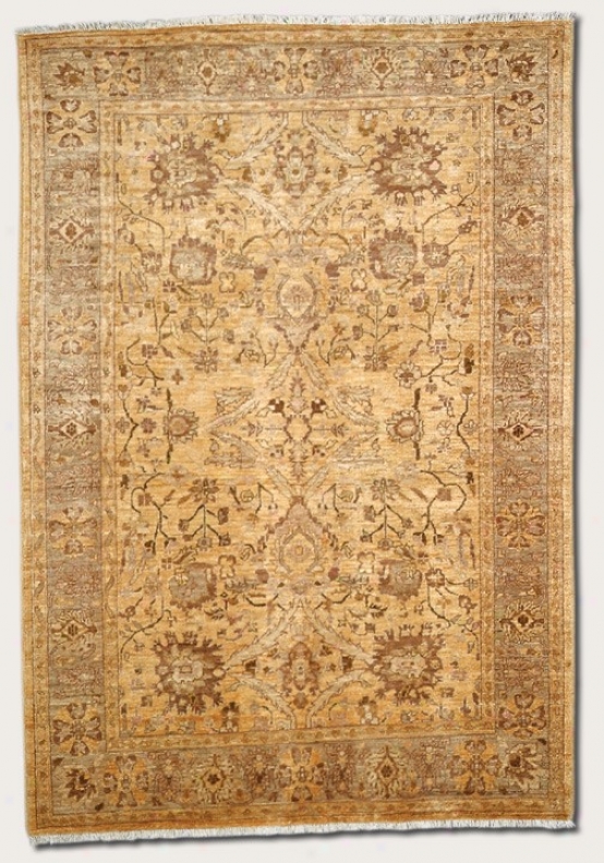 12' X 15' Area Rug Eco-friendly Vintage Pattern In Mocha