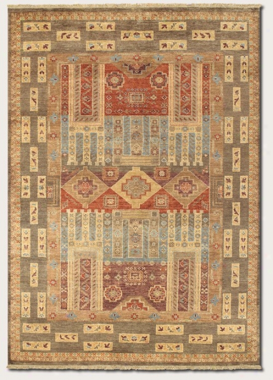 12'6&quot X 15' Area Rug Classic Persian Pattern In Olive Color