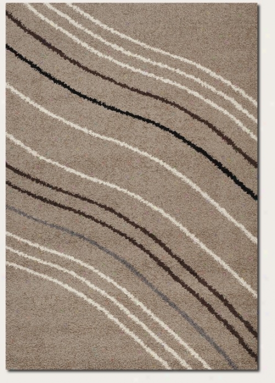 1'8&quot X 3'7&quot Ar3a Rug Bend Lines Design In Sand Color