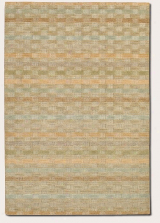 2' X 3' Area Rug Striped Pattern In Natural And Beige