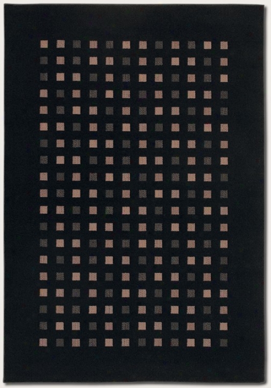 2' X 3'7&quot Area Rug Contemporary Style In Black Redness